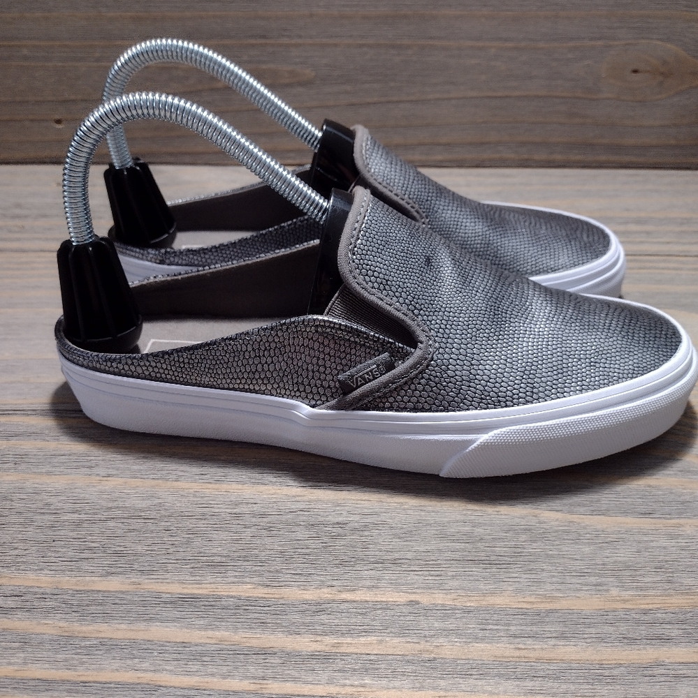 Vans Slip-On Sneakers Gray with White Sole
